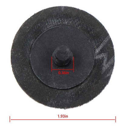 150 Pcs 2" 36 Grit Roll Lock Die Grinder Sanding Discs Medium Torque Sand Discs
