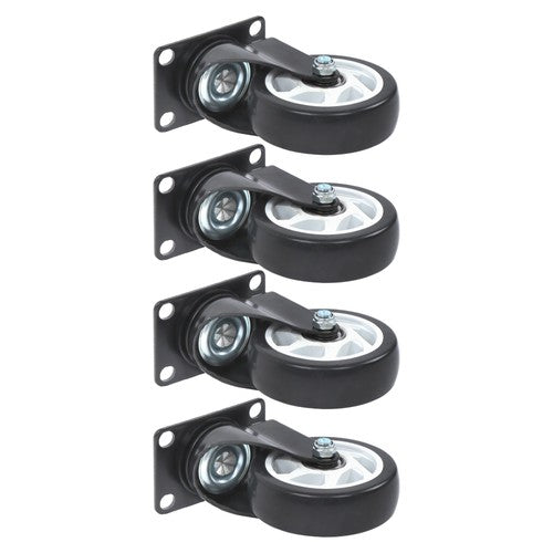 Heavy Duty 4-Inch Swivel Casters - Smooth Mobility, 1200lbs Max Load - 4 Pack