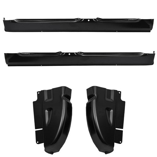 Rocker Panels & Cab Corners 4PCS for 02-08 for Dodge Ram Quad Cab OE Style