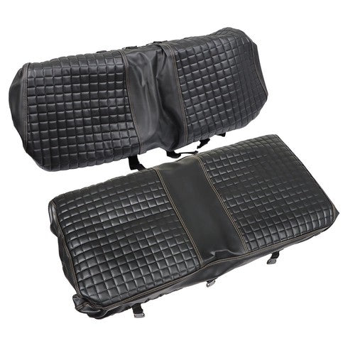For Club Car Precedent Seat Cushion Black Golf Cart Diamond Seat Cover Kit
