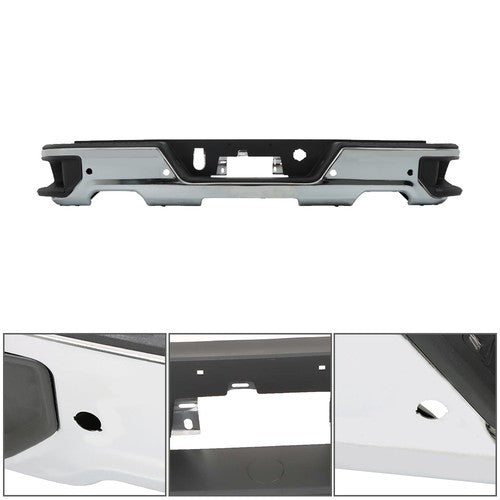 W/ Vent And Sensor Hole Auto Rear Bumper Metal For Chevrolet 2019-2023  &GMC NEW