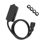6 Ft Wiring Cable 7 Way Plug Inline Pre-Wired Trailer BLACK Cord w/Junction Box