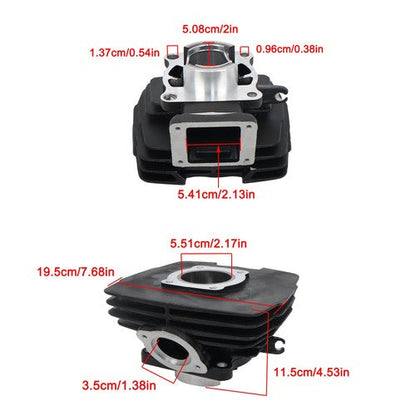 Fit For YAMAHA DT125 DT 125 1974-1981 56mm QMP-J00436 Piston Cylinder Gasket Kit