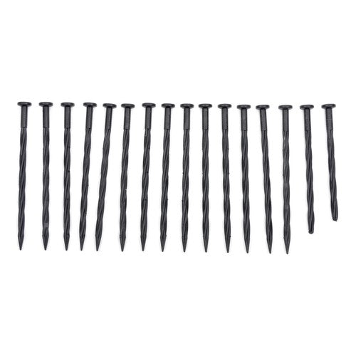 40FT Garden Edge Lawn Grass Stone Isolation Strip 16pcs Anchoring Spik New