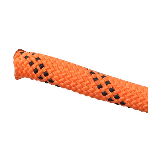 48 Stranded Braided Rope 3/8"×120' Orange Black Breaking Strength 3430 Pounds