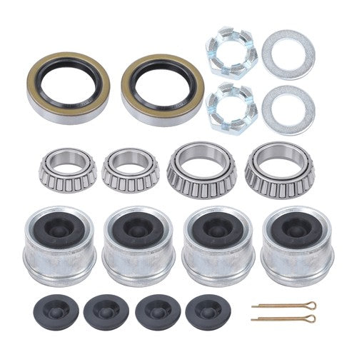 2 Sets of Trailer Hub Kits 5 -4.5 for 3500 lbs 1-1/16'‘ to 1-3/8’' Tapered Axle