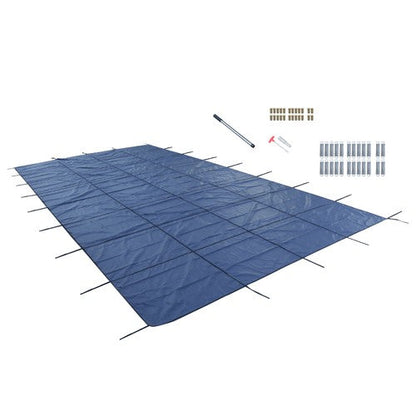 18x34 ft Pool Safety Cover Rectangular Inground Swimming Pool Cover For 16x32 ft