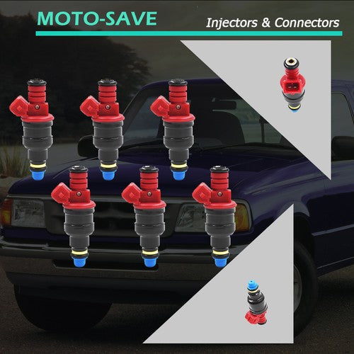 0280150931 For 1993-1996 Ford Ranger 4.0L V6 Set of 6 Upgrade Fuel Injectors