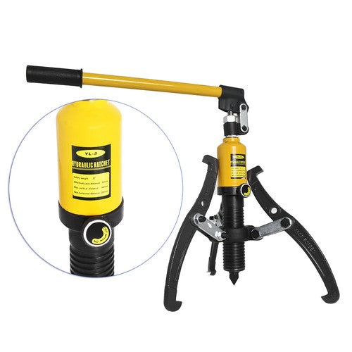 Hydraulic Gear Puller Pumps Oil Tube 3 Jaws Drawing Machine 5T