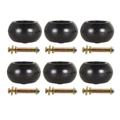 6Pk 5" AntiScalp Deck Wheel and Kit Exmark 103-3168 103-4051 103-7263 109-9011