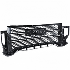 For 2020-2023 GMC Sierra 2500HD 3500HD Front Bumper Grille+Hood Trim Molding