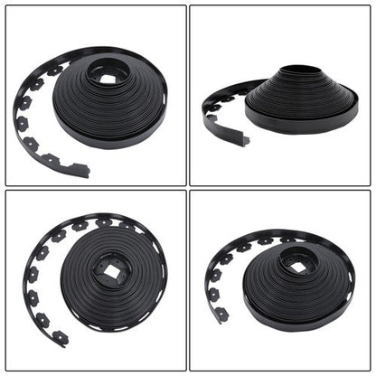 64pcs Anchoring Spik L-shaped 100FT Garden Edge Lawn Grass Stone Isolation Strip