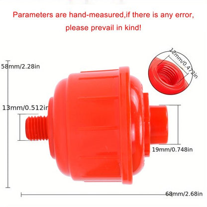 10PCS DISPOSABLE INLINE AIR FILTERS FIT FOR HVLP Paint Spray Gun Universal Red