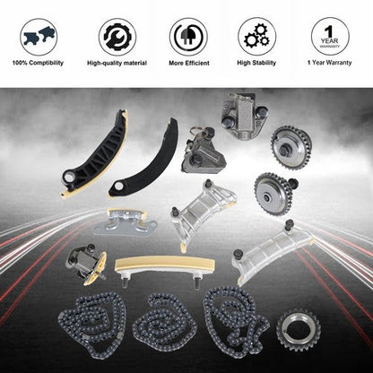 For Cadillac CTS Chevrolet Equinox GMC 07-15 3.6/3.0L DOHC Timing Chain Kit