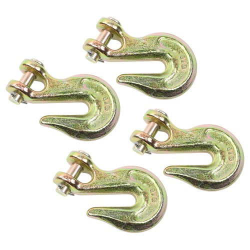 4Pcs 1/2" Clevis Grab Hook G70 Forged Steel Chain Hook Fracture Strength 48000lb