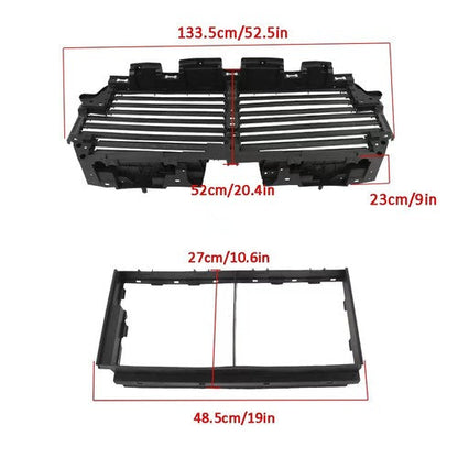 Radiator Grille Air Shutter Upper+Lower W/O Motor JL3Z8475B For Ford F150 18-20