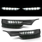 Front Bumper LED DRL Fog Lights Lamps for 2016-2017 for Honda Accord Sedan