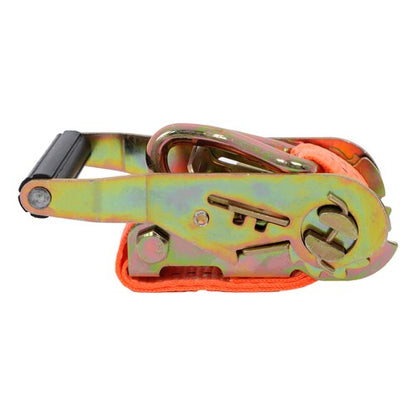10 Pack 1.5" x 20' 4000lbs Ratchet Straps W/ J Hook Heavy Duty Orange Tie Downs