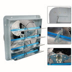 Shutter Exhaust Fan 16 Inch Wall Mounted Automatic Aluminum Attic Fan