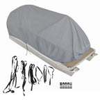 21-24Ft Waterproof Heavy Duty Pontoon Boat Cover Outdoor UV Rain Dust Protection