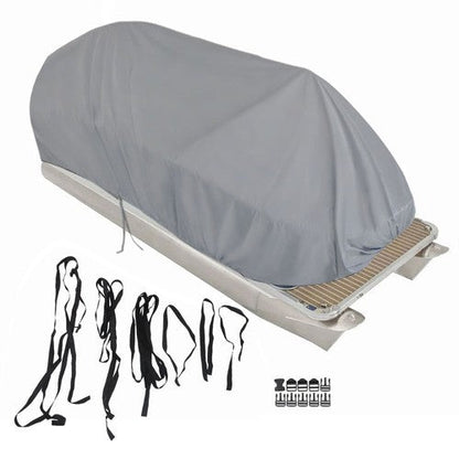21-24Ft Waterproof Heavy Duty Pontoon Boat Cover Outdoor UV Rain Dust Protection