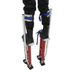 Aluminum Drywall Adjustable Height Stilts Tool For Painter Taping Red 24"-40"
