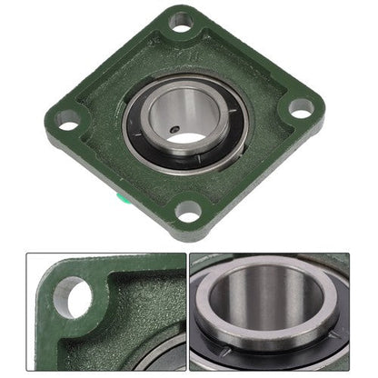 2 × UCP209-28 Pillow Block Flange Bearing 1-3/4" Bore 4 Bolt Solid Base