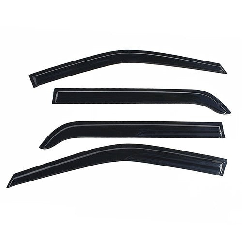 Tape-On Window Visor Guards Sun Rain Shade Smoke For Ford Explorer 2011-2019
