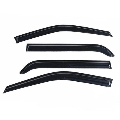 Tape-On Window Visor Guards Sun Rain Shade Smoke For Ford Explorer 2011-2019