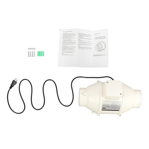 Inline Duct Fan 4 Inch 280 CFM Ventilation Exhaust Fan for Bathroom Grow Tent