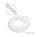 Plastic Vinyl Tubing 50 ft High Pressure Clear Braided Hose 1/4" ID × 7/16" OD