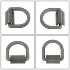 Heavy Duty 3/8" Weld-On D Rings 5000 lbs MBS 12 Pack for Trailers & ATVs