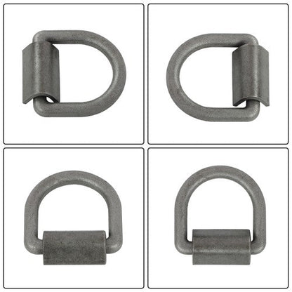 Heavy Duty 3/8" Weld-On D Rings 5000 lbs MBS 12 Pack for Trailers & ATVs
