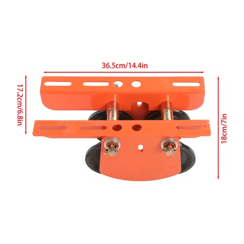 2200lbs/1 Ton I-Beam Manual Trolley Double Wheels 2.68"-4.33" Adjustable