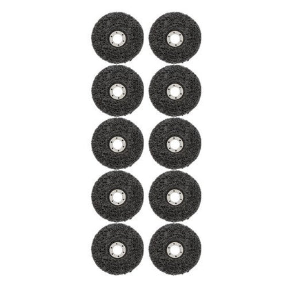 10 PCS 4-1/2" x 7/8" Black Diamond Grinding Discs Strip Discs for Angle Grinder