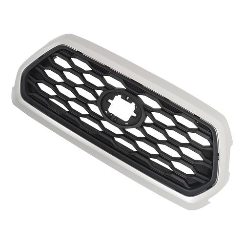 Plastic Silver Bezel Fit For Toyota Tacoma 2016-2021 Front Upper Grille Assembly