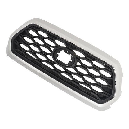 Plastic Silver Bezel Fit For Toyota Tacoma 2016-2021 Front Upper Grille Assembly