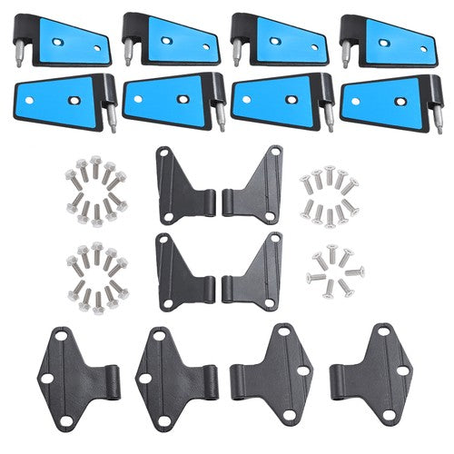 Suitable For Jeep Wrangler 2007-2018 16PCS Car Replaced Parts Door Black Hinges