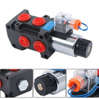 13GPM Hydraulic Adjustable Variable Flow Control Valve 6 Port 12V DC New