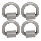 4 Pack 3/4" Heavy Duty Weld On Forged D Rings with Welding Clips, 26,500 lbs