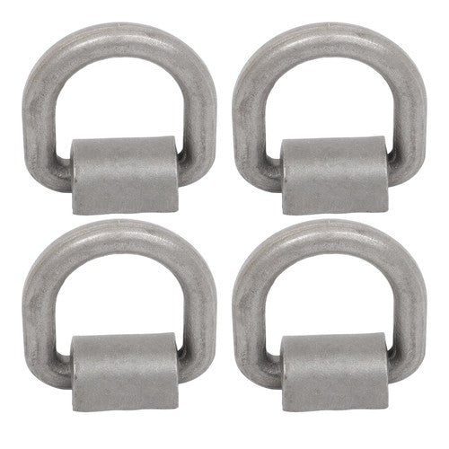 4 Pack 3/4" Heavy Duty Weld On Forged D Rings with Welding Clips, 26,500 lbs