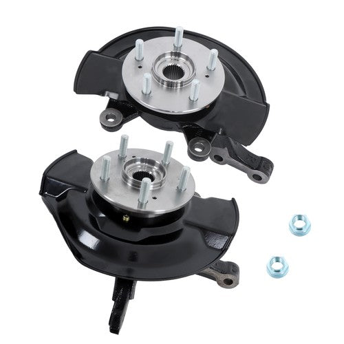 2Pcs Front Steering Knuckle & Wheel Hub Bearing Assembly For Honda CR-V 2007-09