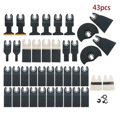 43 PCS Oscillating Saw Blades Multitool Kit for Wood/Metal/Plastics Cutting