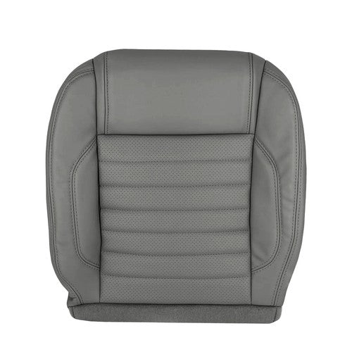 Left Driver Bottom Leather Seat Cover Gray for 2010 2014 for Ford Mustang GT