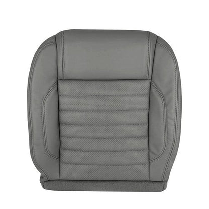 Left Driver Bottom Leather Seat Cover Gray for 2010 2014 for Ford Mustang GT