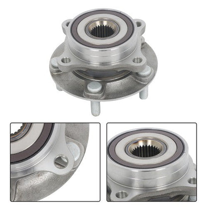 2 Pcs Wheel Hubs Bearing Assembly Front AWD For Mitsubishi Lancer 2.0L 2008-2015