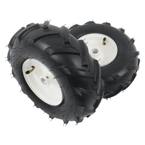 13x5.00-6" Rubber Tiller Tire & Wheel 1" Axle Size For Garden Tractor Tire 2Pack