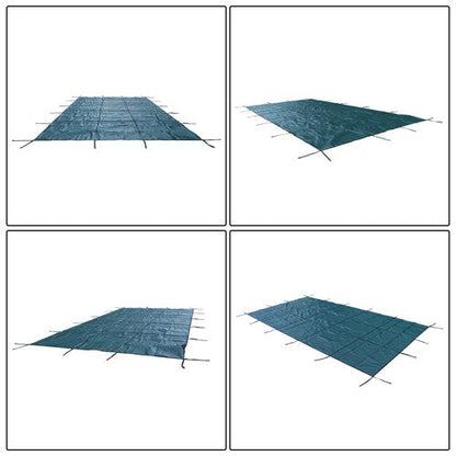 WaterWarden Solid Vinyl Pool Safety Cover – Fits 12' x 24' Rectangle Pool