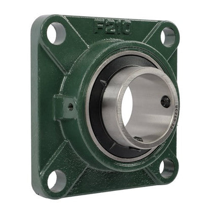 Self-Aligning UCF210-32 Pillow Block Bearing Solid Base 2" Bore 4-Bolt 2Pcs
