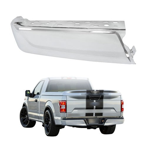 Compatible For Ford F-150 2021-2023 Left Rear Bumper End Cap W/O Sensor Holes